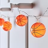 10 Basketball Battery Operated Indoor LED Fairy String Lights