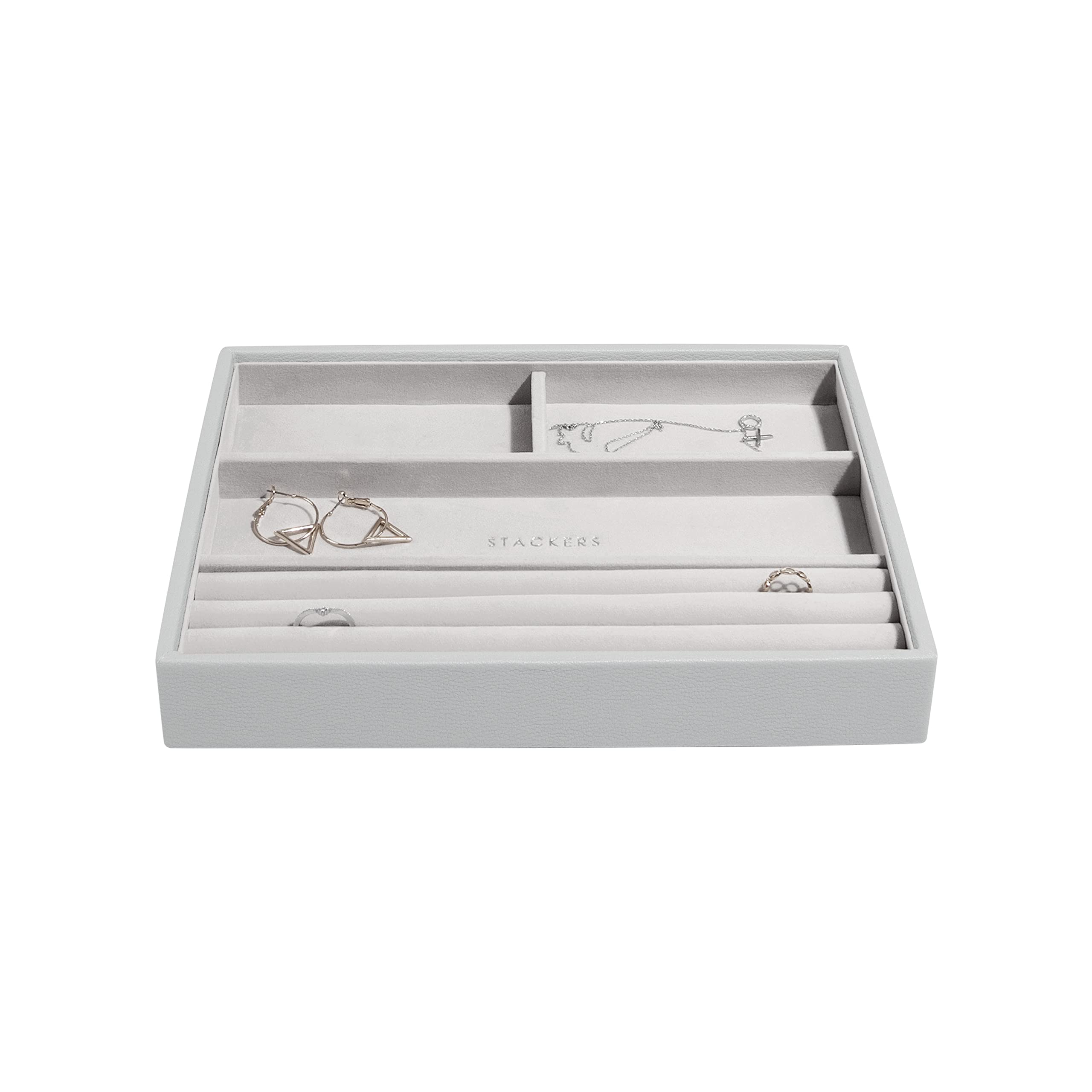 Stackers Pebble Grey Classic Medium Jewellery Box Ring/Bracelets Layer