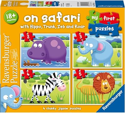 Ravensburger On Safari My First Jigsaw Puzzles 2 3 4 5 Pieces