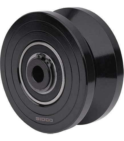 Amazon.com: Sidco Supply 4 Inch V-Groove Wheel - Solid Steel