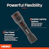 NEBO 450 Flex Rechargeable Flashlight Torch Camping Hiking Survival 450 Lumens view 4