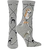 WHD Whippet Crew Socks for Women & Men | Gift for Dog Lovers, Cute Pet Socks