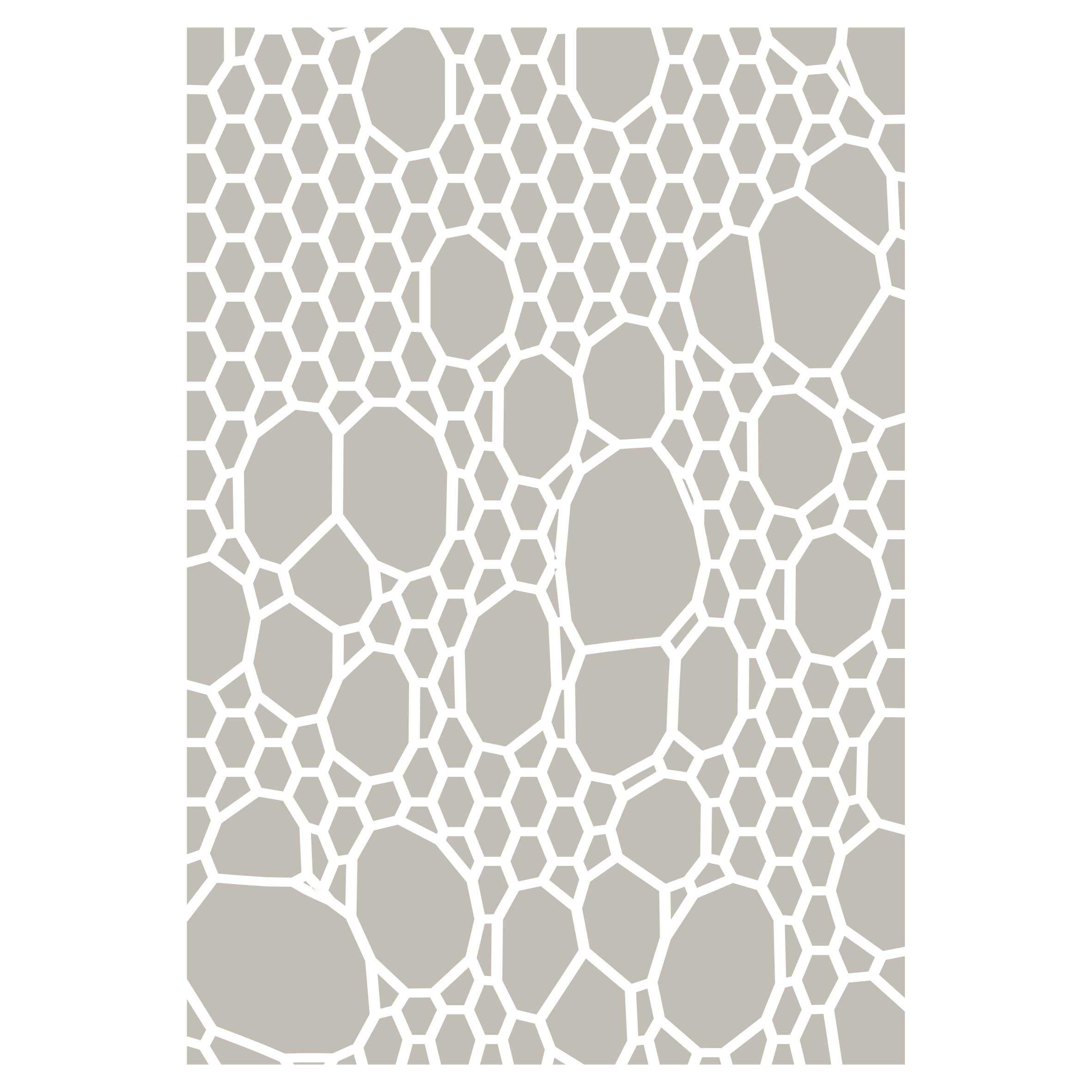 Stocking Layering Stencil, 11.5 x 16.5 cm - Use Layering to add Texture and Design to Mixed Media Backgrounds