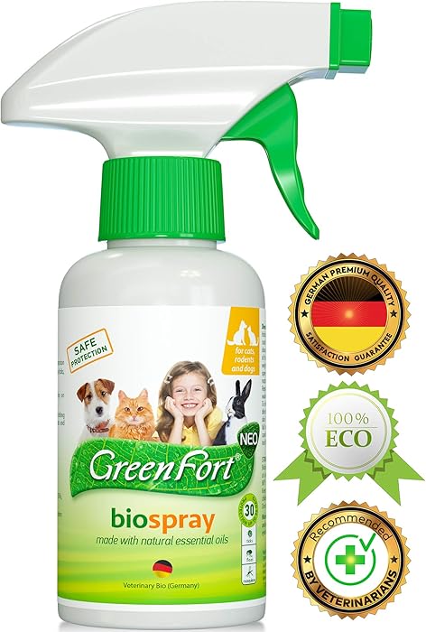 All Natural Flea Tick Home Spray for Dogs and Cats - Gentle Repellent and Safe Control - Recommended Flea Prevention for Pets