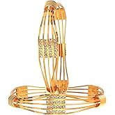 JewarHaat Indian Bangles 2 Piece Ad Cz Multi-Stones Silver Gold Plated Two Ton Bracelet Jewelry For Women