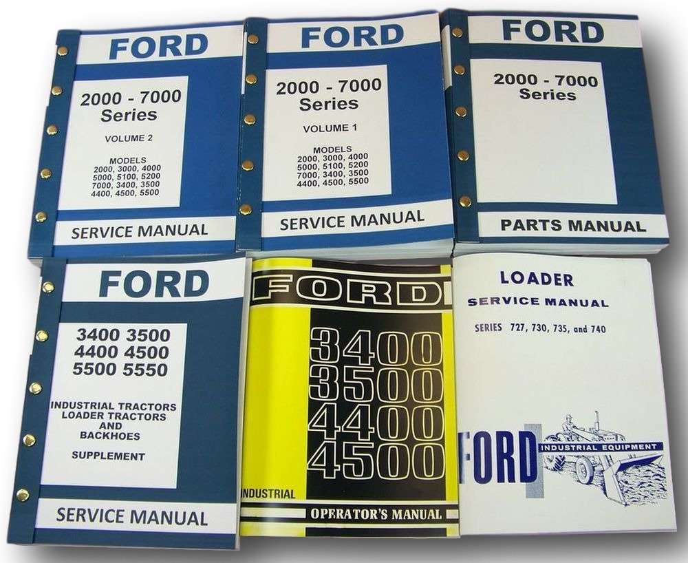 Amazon.com: Ford 3400 3500 Industrial Loader Tractor Service Repair Parts  Operators Manuals: Industrial & Scientific