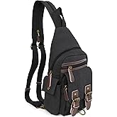 JESSIE & JAMES Shasta Canvas Concealed Carry Sling Bag for Men Women, Convertible Backpack Purse