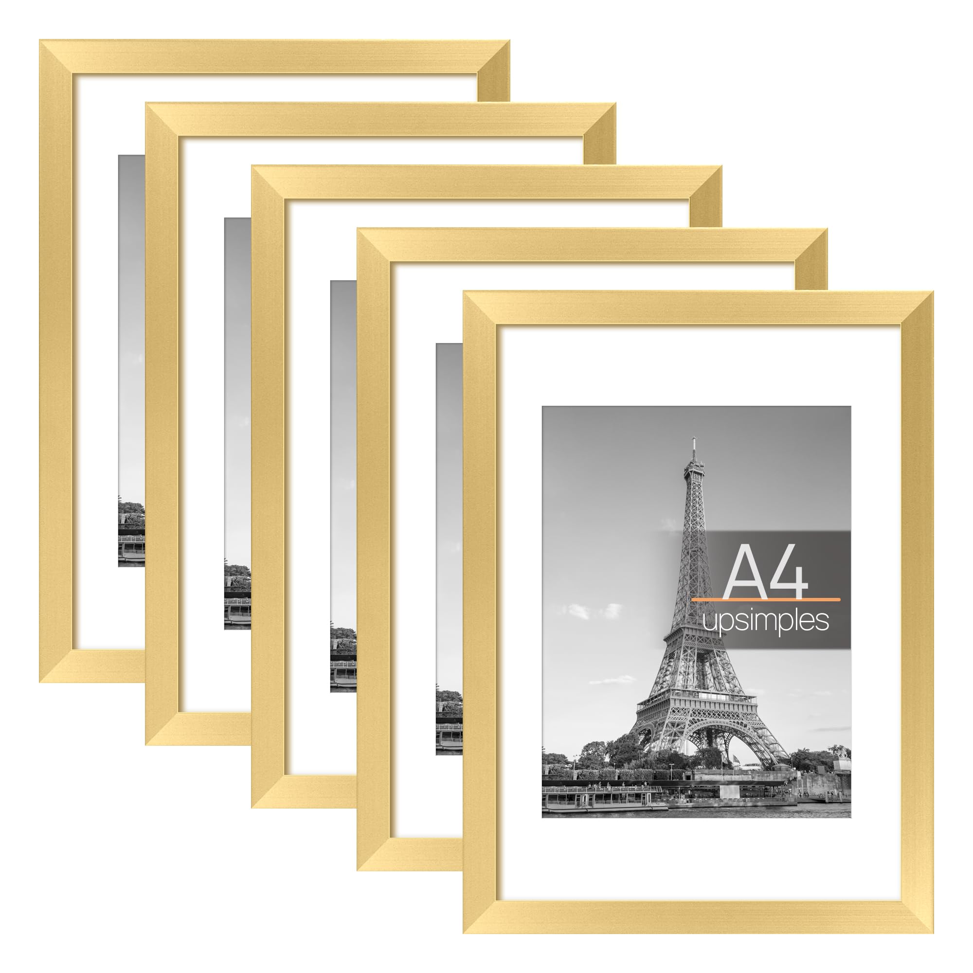 upsimples A4 Picture Frame Set of 5, Display