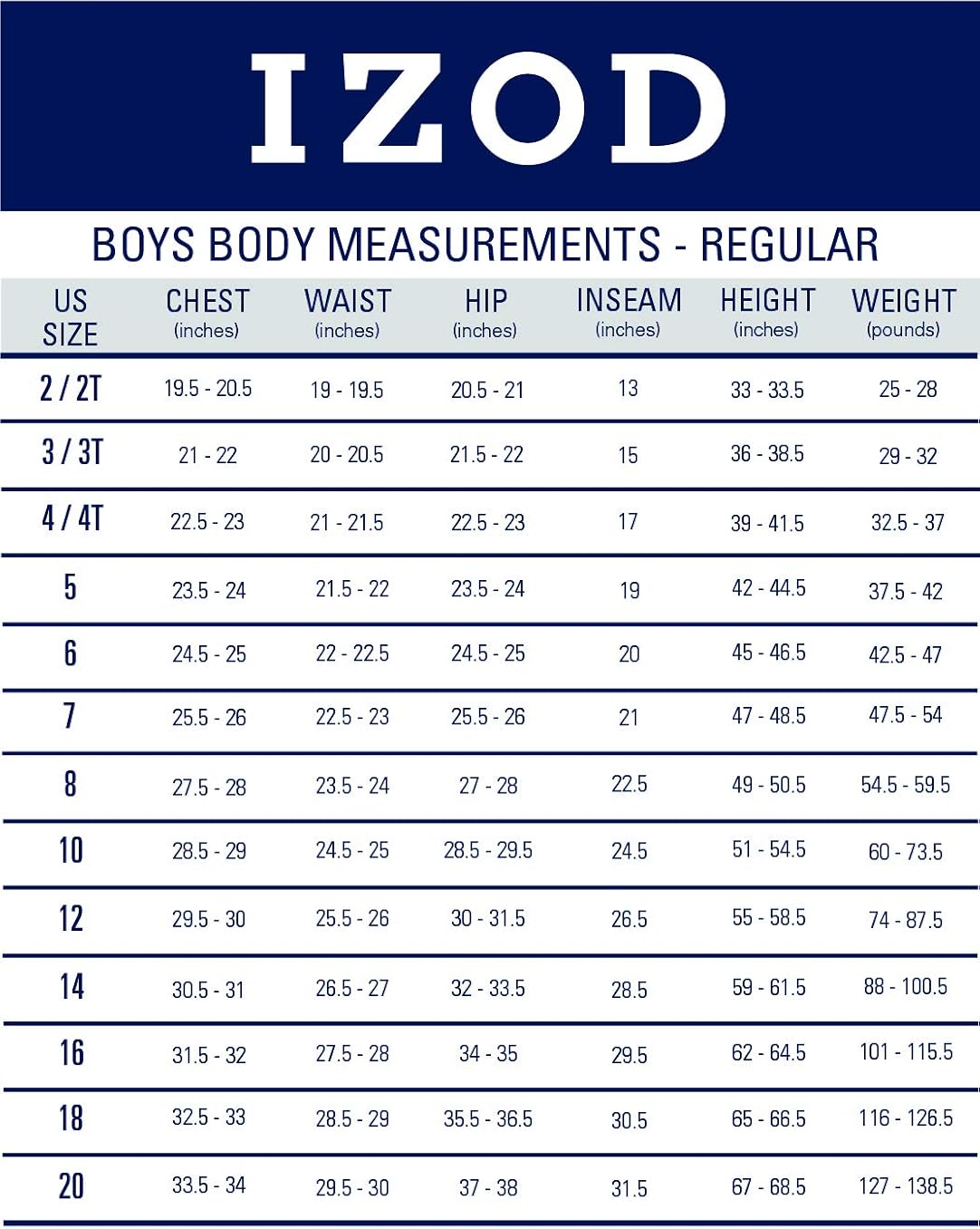 IZOD Boys' School Uniform Flat Front Twill Pants: Clothing