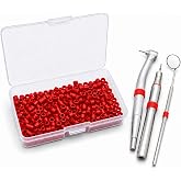 Silicone Dental Instrument Color Code Rings Tool Identification Markers, Red