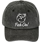 GJYCHL Fishing Hats Fishing Lover Gift Embroidered Bassball Cap Adjustable Embroidered Funny Trucker Hats for Men