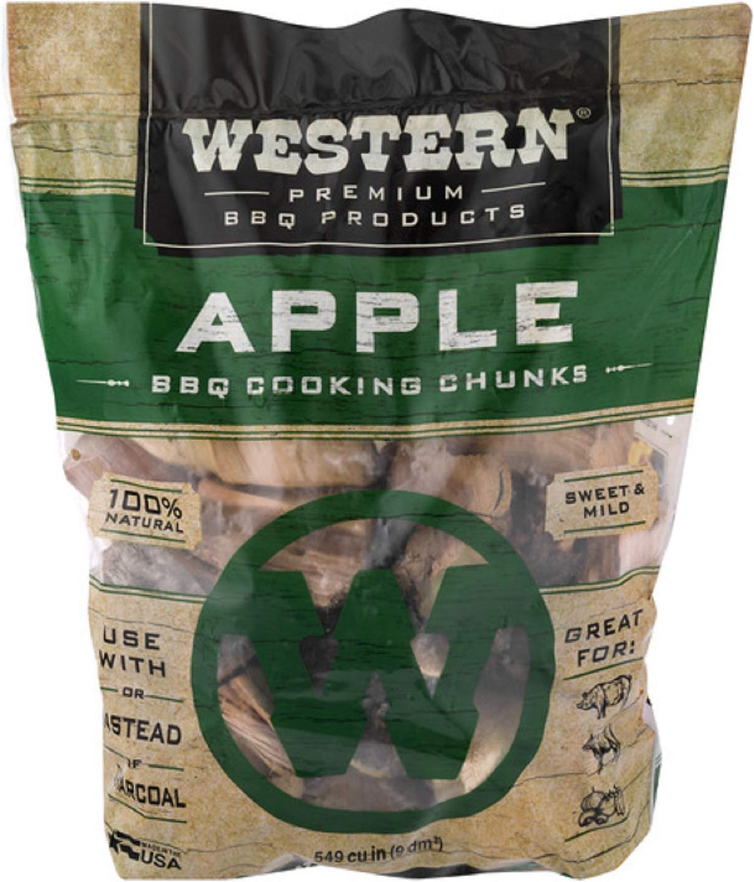 Western28080 Apple Cooking Wood Chunks