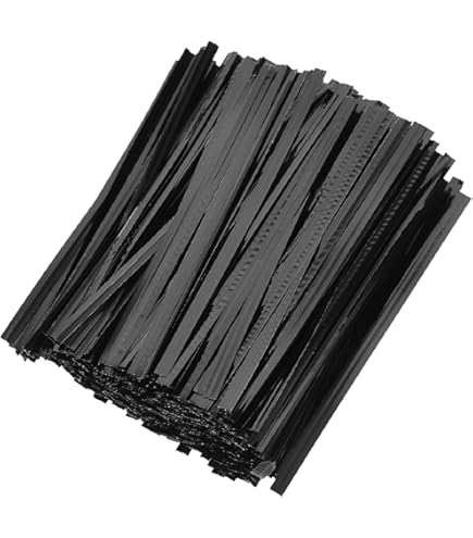Custom Length Bread Twist Tie Packaging And The Ties Is 4" Twisted Plastic Golden Color Free