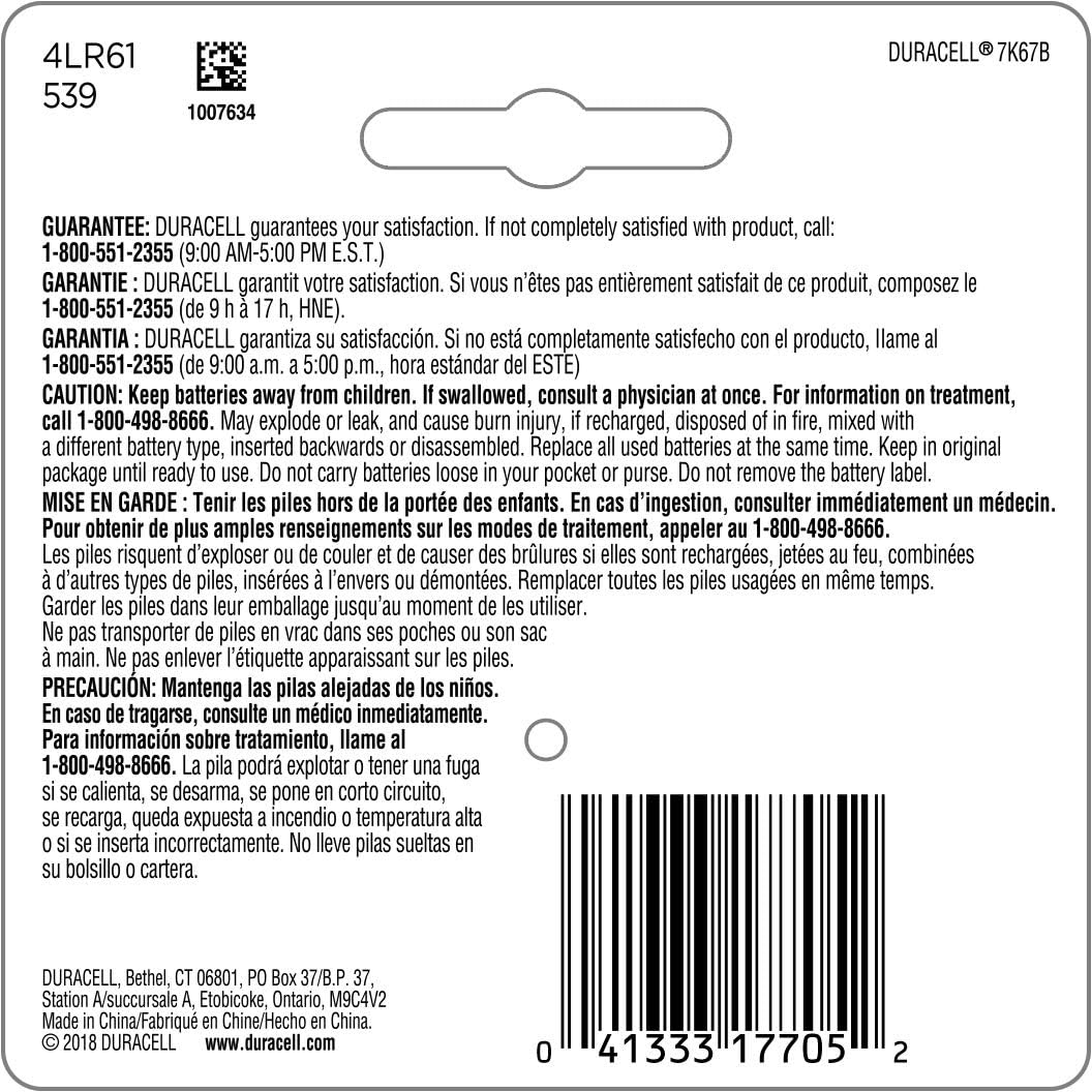 Duracell - AAAA 1.5V Specialty Alkaline Battery - long-lasting battery - 2 Count (Pack of 1): Health & Personal Care