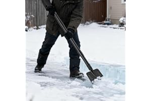 Ice Chopper, 67 Inch Stainless Steel Ice Scraper Heavy Duty Snow Shovel for Driveway Garages Yards Outdoor Stairs