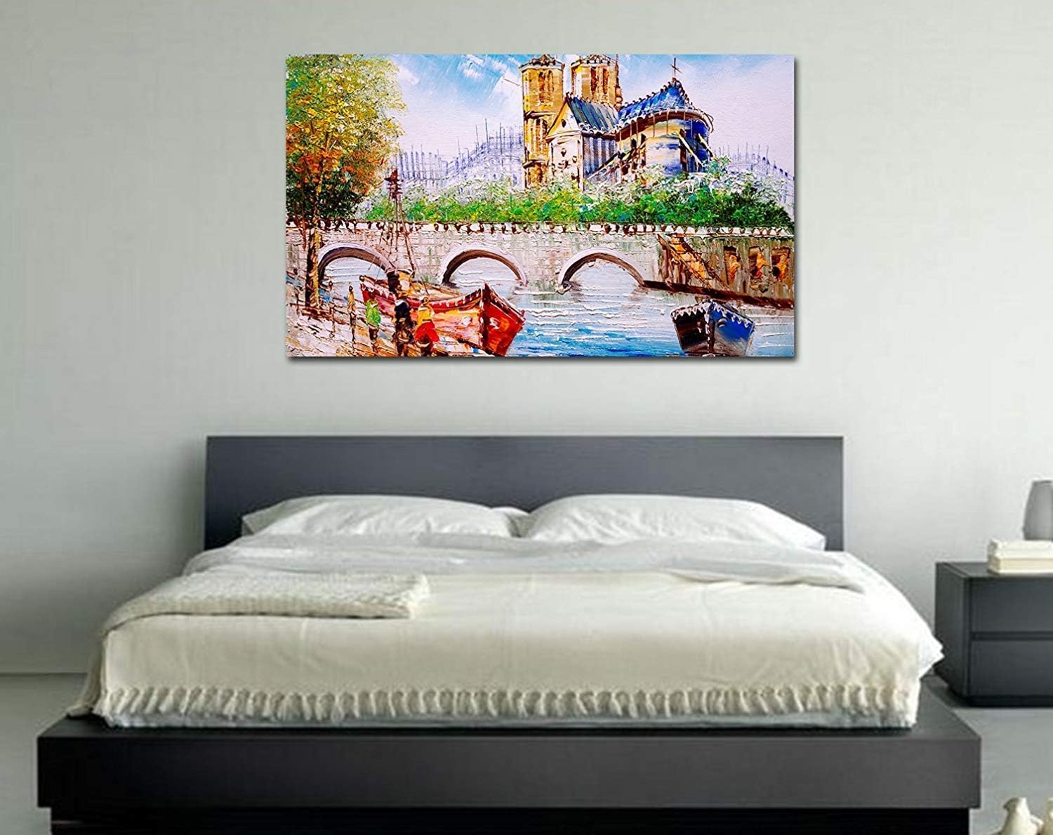 Friends Office Automation Unframed Canvas Painting - Size:10 in x 15 in