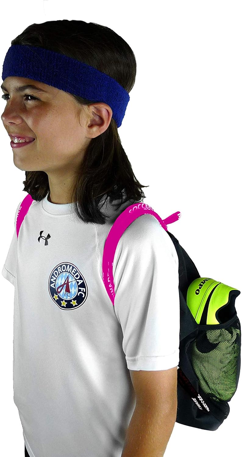 Soccer Bag Backpack - Organize Sports Gym Equipment - (Pink): Sports & Outdoors