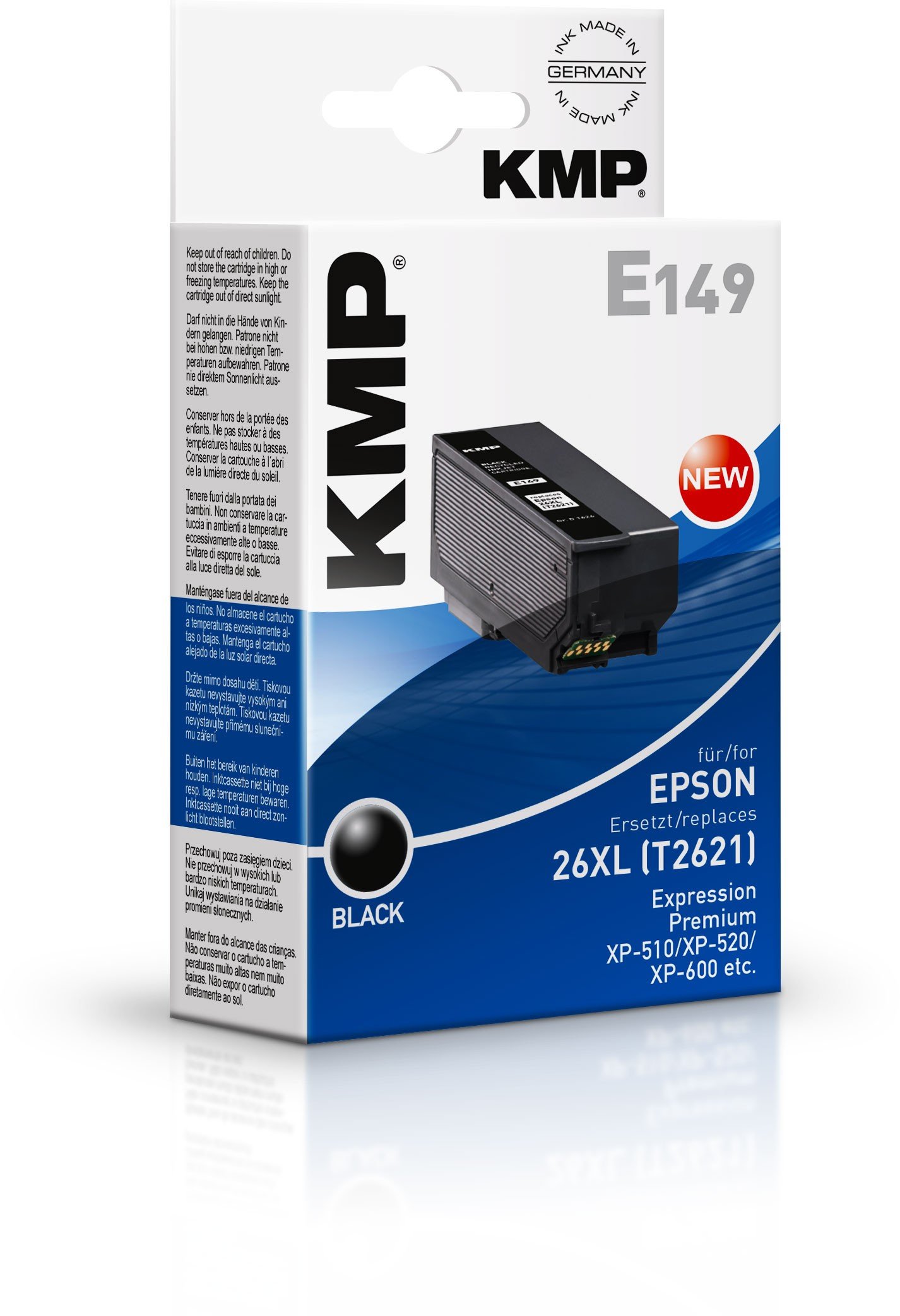 KMP E149 Tintenpatrone Schwarz kompatibel mit Epson T 2621