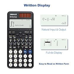OSALO Scientific Calculator 417 Function 2 Line
