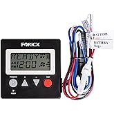 Deer Feeder Digital Timer, 6V/12V Digital Timer for Deer Feeder Goat Feeder, Advanced Feeding Timer with Up to 8 Different Feed Times A Day, Adjustable Feed Rate and Motor Speed, 3.5" x 3.5" x 0.75"