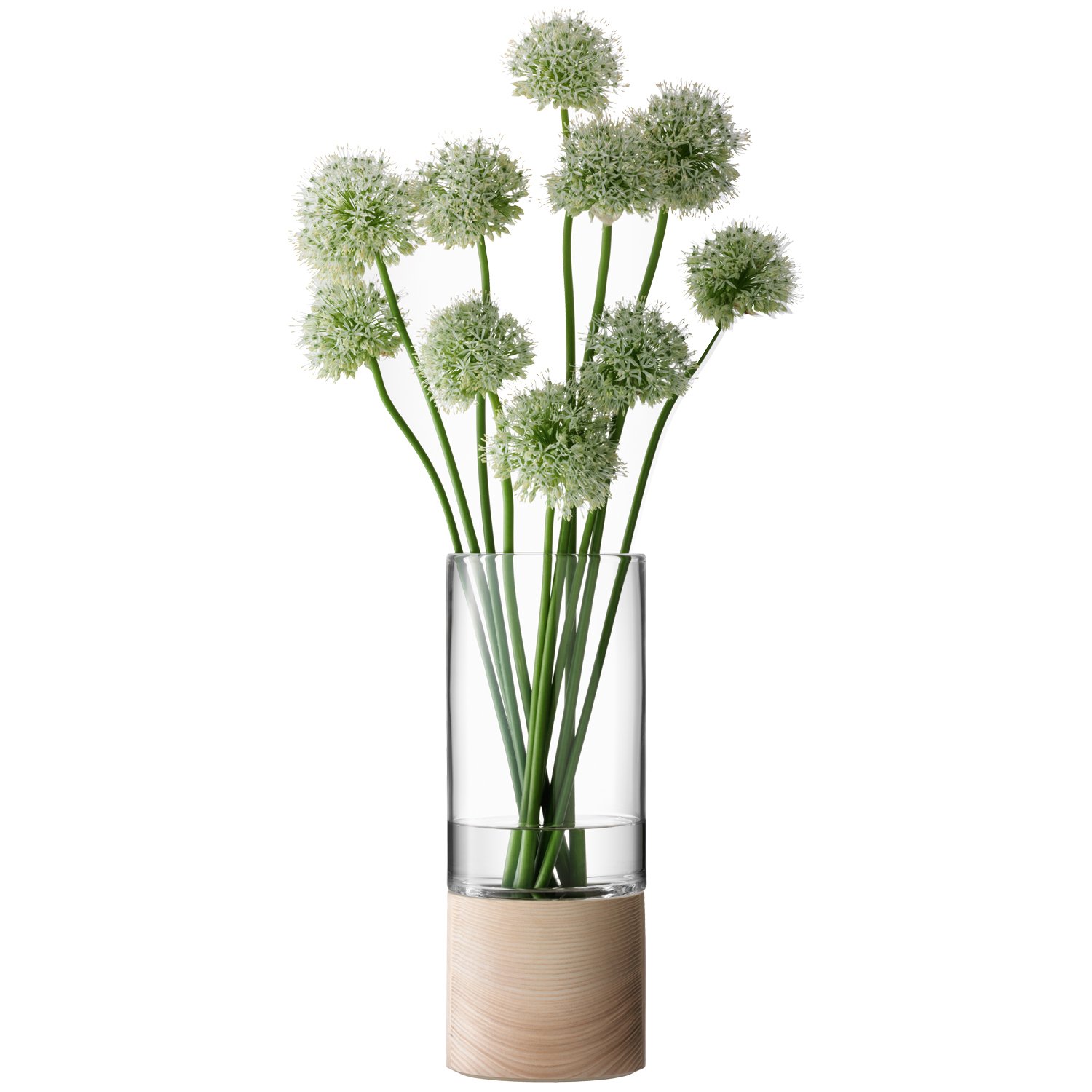 LSA International 36 cm Lotta Vase and Ash Base, Clear Amazon.co.uk