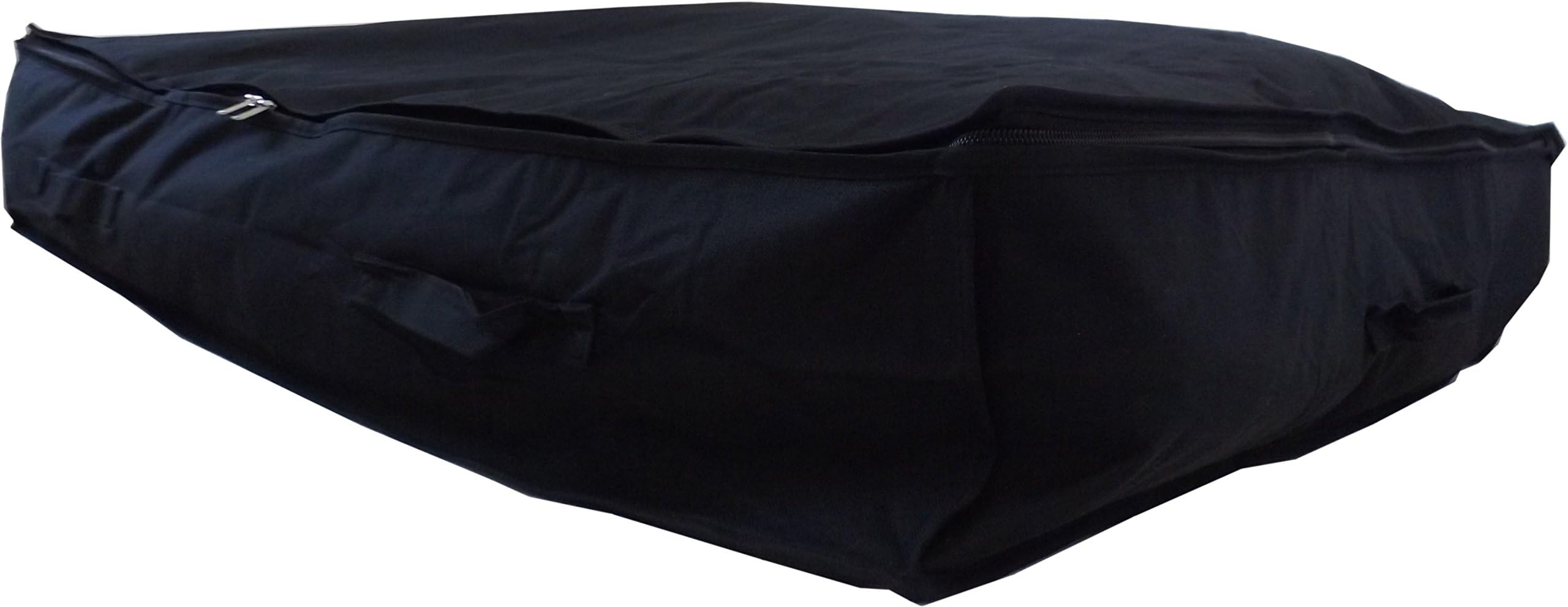 Neusu Strong Underbed Storage Bags For Bedding, Extra Large 96x78x18cm (Black, 130 Litre x 2)