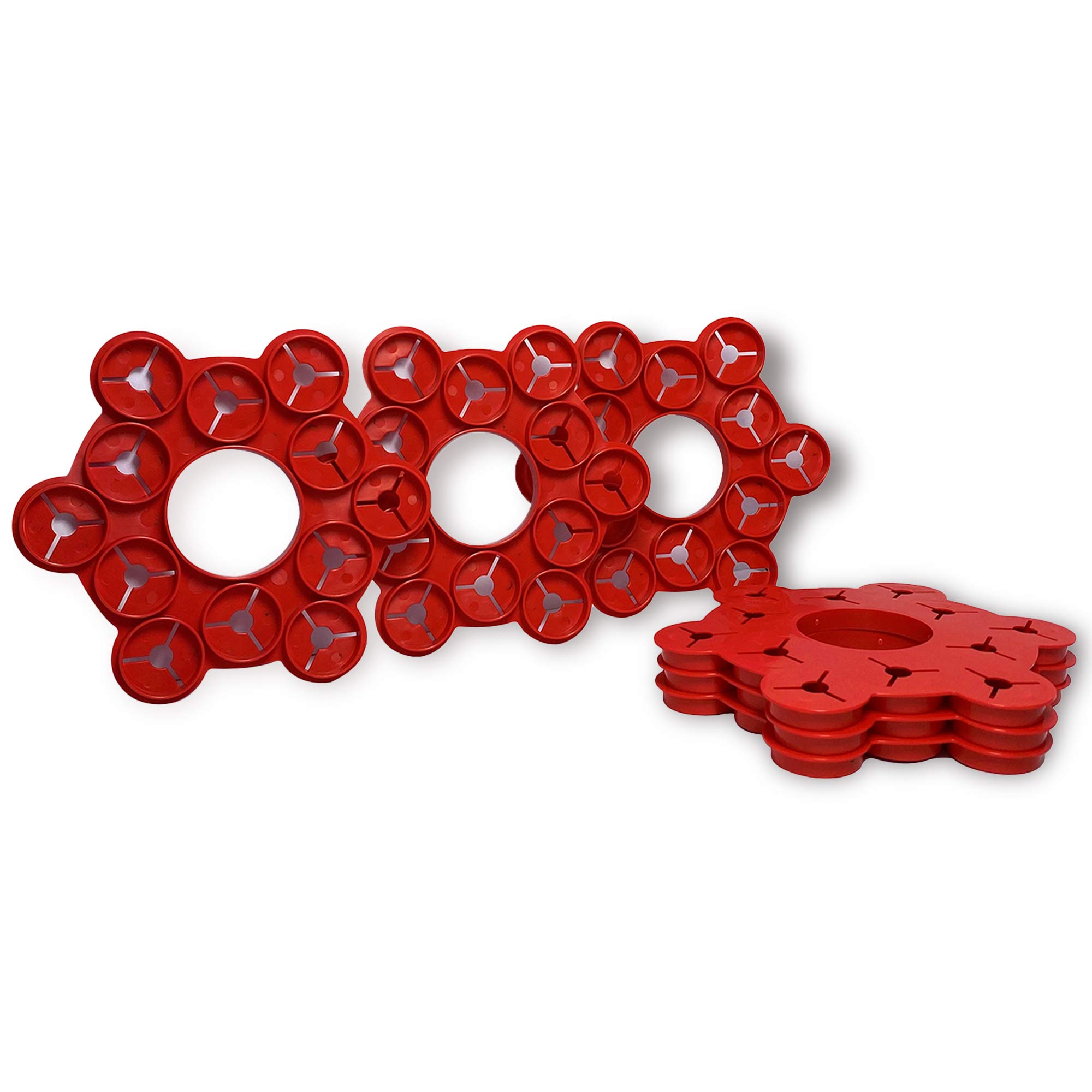 WePrep Wigwam Support | Beautiful Colours | Bamboo Wigwam Cane Support | For Climbing Plants, Beans, So Many More | Proudly Made In The UK | Set Of 6 (Red)