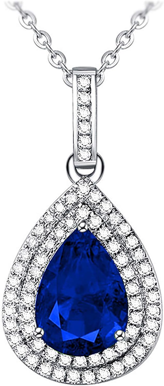 Sterling Silver Natural Jade Necklace Pendant For Women Fine Emerald