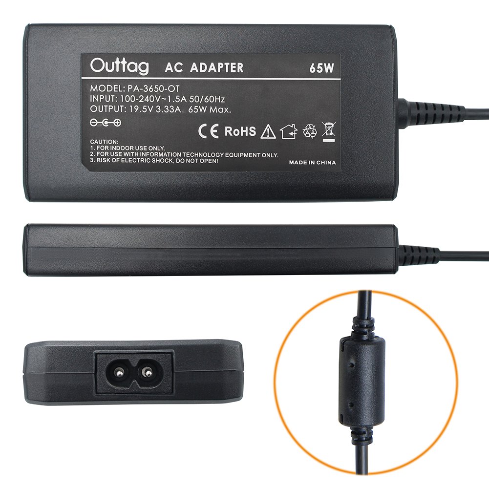 Outtag Ultrathin Laptop AC Adapter Charger Replacement 65W 45W for Hp Spectre X360;Stream 11 13 14; Elitebook Folio 1040 G1 G2 G3; Split 13 Pavilion X360 M3; Touchsmart 15 13 M6 250 255 355 455 G3 G4