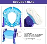 Straame Toddler Toilet Ladder Seat Adjustable Potty Training Seat Blue Purple view 3