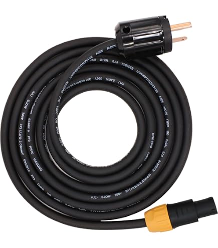 Eonvic AC Stromkabel Mit Neutrik True1 Stecker – 3 Meter, IP65 Wasserdicht, Für LS 1200d Pro