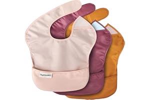 Tiny Twinkle Baby Girls ModernBaby Feeding Bibs
