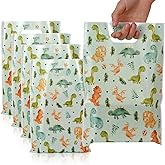 HappFestiv 50 Pcs Dinosaur Party Favor Bags, Cute Dino Plastic Goodie Bags for Candy&Small Gifts, Dinosaur Party Decorations and Supplies Treat Bags, Gift Bags for Birthday Party Baby Shower