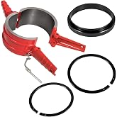 7040 Piston Ring Compressor Tool+Adapter+Anti-Polishing Ring for Cummins ISX/QSX, Caterpillar 3400, C-15 5.4" bore Alternative PT-7040 5394454 5299448 5299447 5299339 (4 PCS)