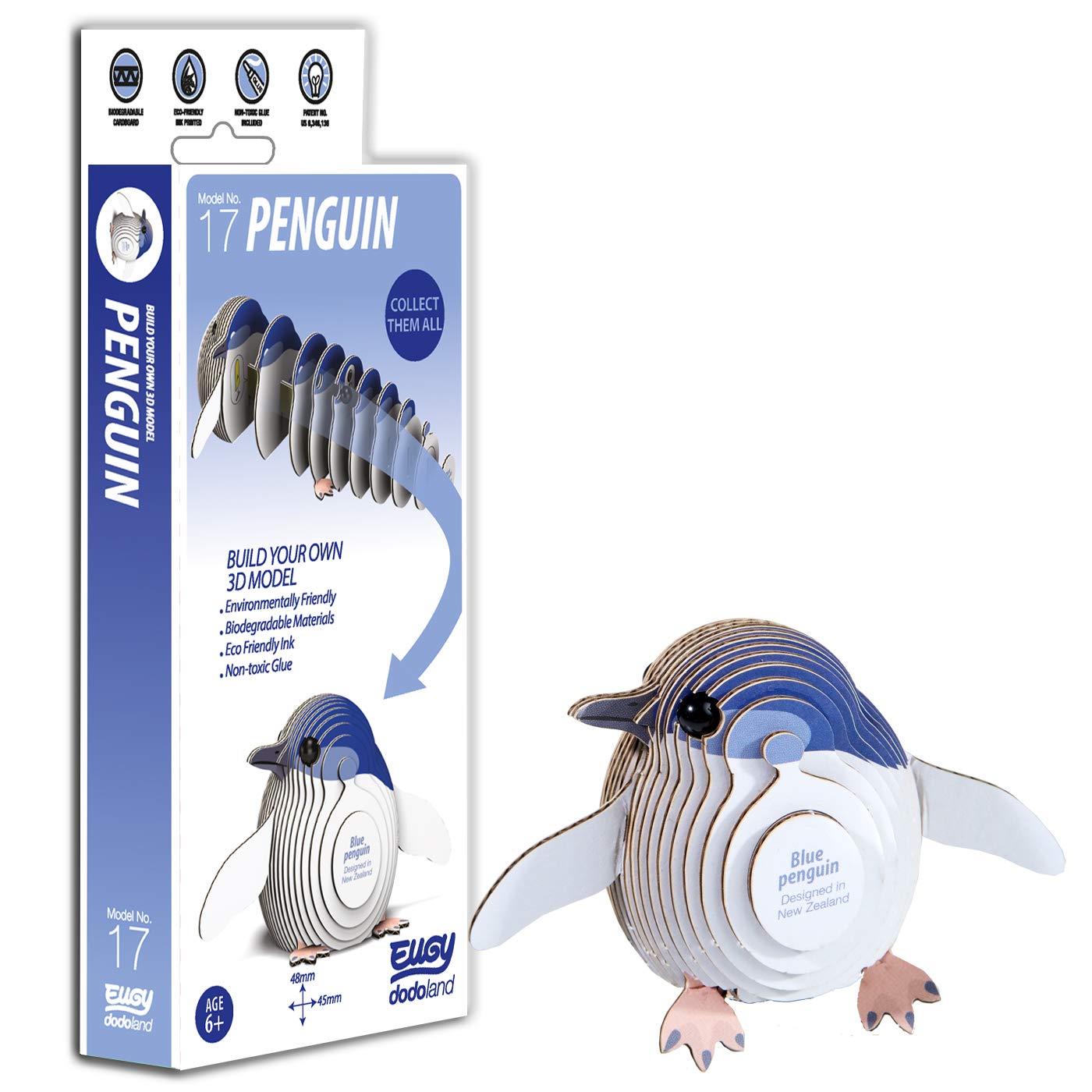 EUGY D5005 Penguin 3D Craft Kit,45 x 85 x 90 millimetres