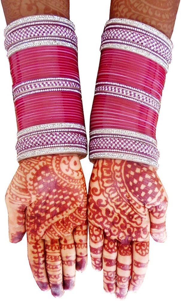Saluja Punjabi Juti Women's Wedding Bridal Chura Bangle Sets