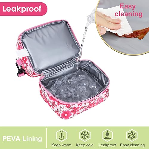 MIER Compartment Kids Small Lunch Box Bag for Boys Girls