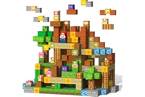 VNLINA Magnetic Blocks Magnet Building Toys - 154Pcs STEM Building Game Montessori Sensory Toys for Kids Boys Girls Ages 3 4 5 6 7 8 9 10 Birthday Gift