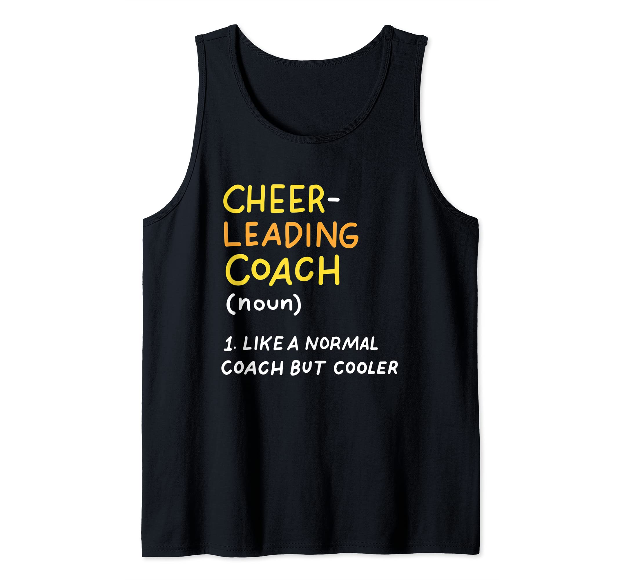 Funny Cheerleading Coach Defenition Cheer Coach Tank Top