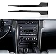 Carbon Fiber Sticker Decal Car Left of Radio A/C Console Interior Trim Cover for Ford Mustang GT Shelby 2005 2006 2007 2008 2009 S197 Accessories