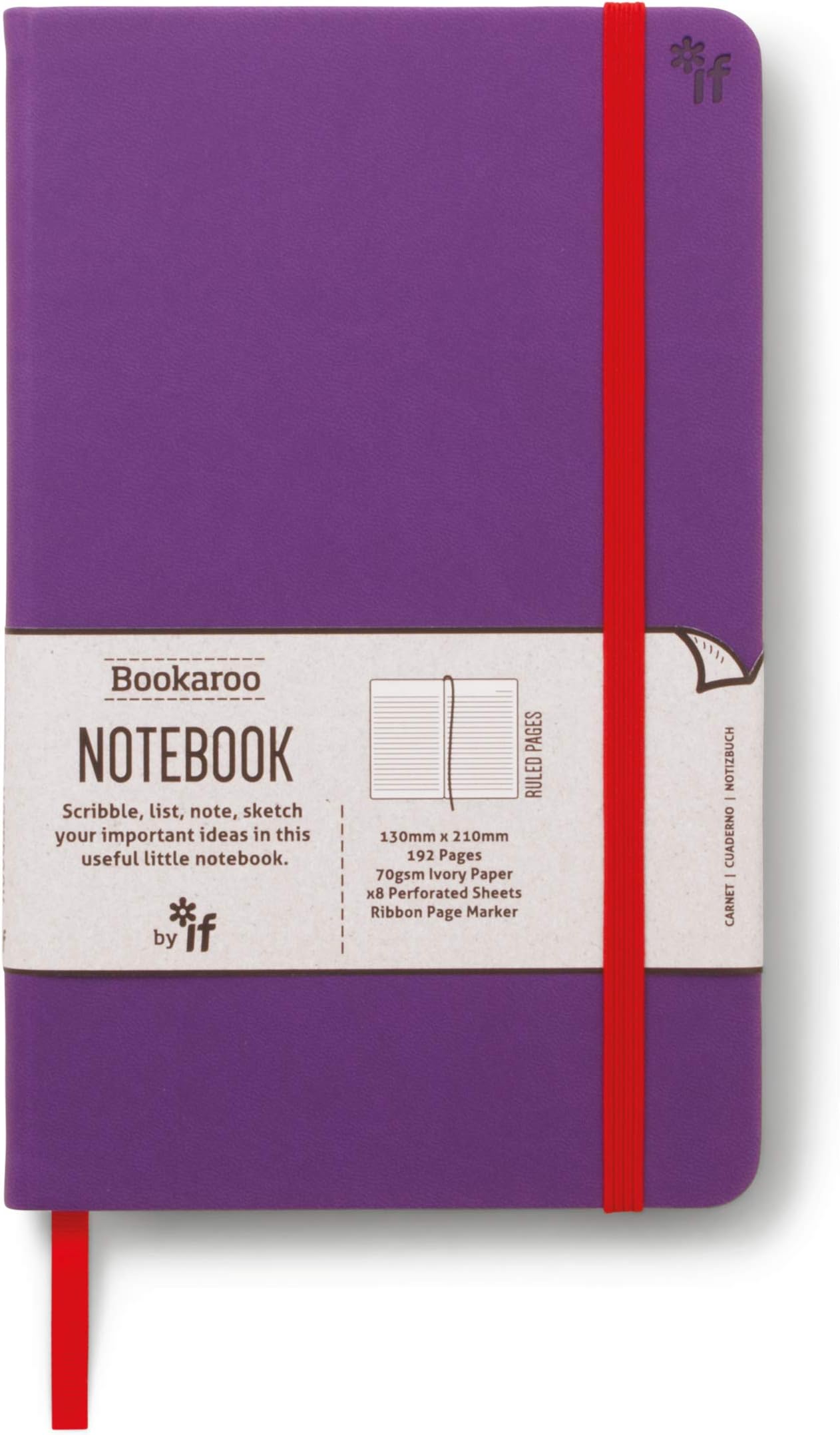 Bookaroo Notebook Journal - Purple