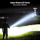 Blukar LED Torch Rechargeable 2 Pack 5 Modes Zoomable USB C Battery Indicator view 2