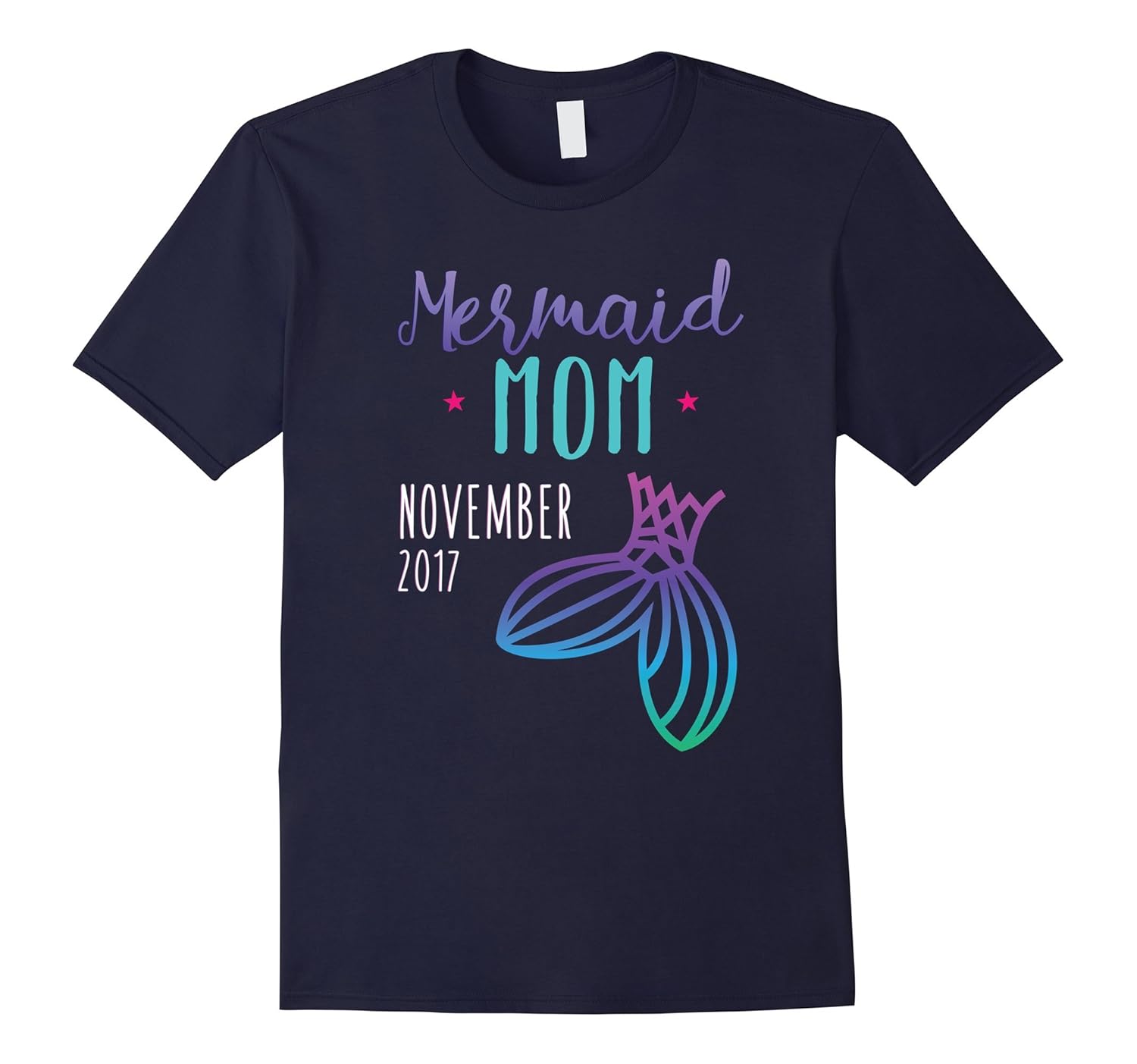 Mermaid Mom November 2017 Birthday Party Family Tee-ANZ