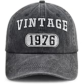 Vintage 1970 1971 1972 1973 1974 1975 1976 1977 1978 1979 Hat for Men Women, Funny Adjustable Cotton Birthday Baseball Cap