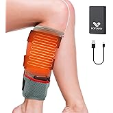 VOFUOTI MAX Leg Heating Pad, Portable Cordless Heated Knee Brace Warmers Wrap with 10000mAh Battery and 3 Temperature Settings, Gifts for Men Women