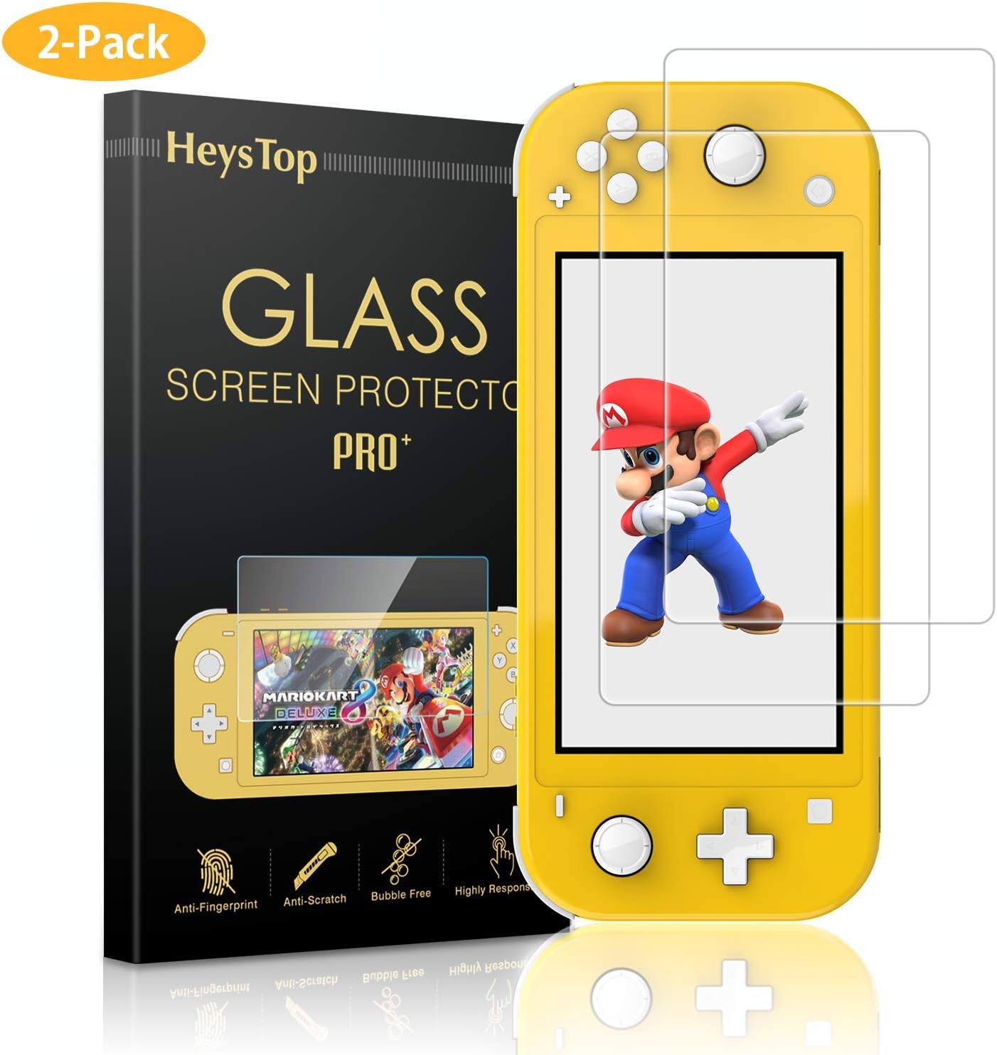 HEYSTOP Screen Protector for Nintendo Switch Lite (3-Pack)