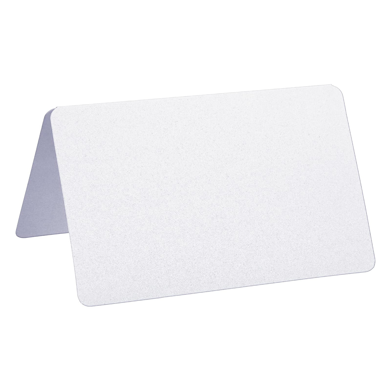 PATIKIL Greeting Cards,50Pcs Favor Decor Foldable Blank Card for Wedding, Party, DIY Decoration, Table Name Place Cards, White Pearlescent Paper