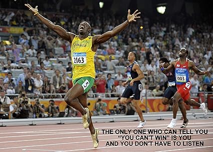 Motivation 2 Sport Citation Affiche Image Course Devouement Gagnant Photo Inspiration Chambre Illustration Decoration Murale Determination Reimpression Graphique Amazon Fr Cuisine Maison