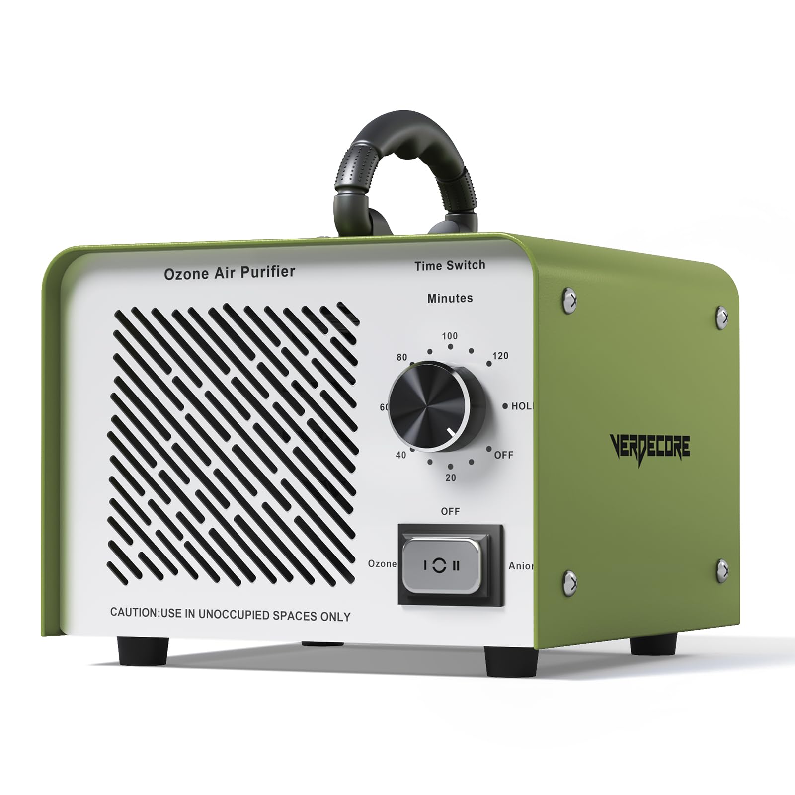 Photo 1 of 0zone Generator 125,000mg/h,0zone Machine for Car/Home/Smoke/Pet Odor, Covers up to 2,500 Sq. Ft.(Green)