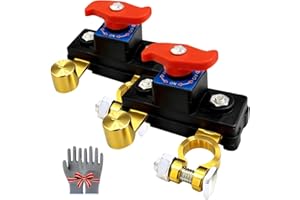 Car Battery Power Cut-Off Switch Breaker, Pure Copper Car Battery Disconnect Switch, Adjustable Battery Cut Off Switch 12v, f